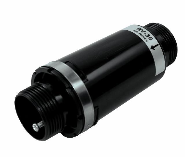 Sikkerhedsventil RV-A36 metal 300-600 mbar