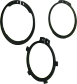 Circlip rings for shafts